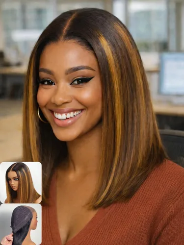 Miniatura 23 de Nadula - Peluca corta de 20 cm con cabello humano gris sal y pimienta, sin pegamento, con separación lateral, capas enmarcadas para el rostro