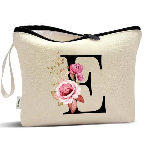Miniatura 192 de Vavabox A-Z Bolsa de Maquillaje Personalizada, Regalos de Cumpleaños para Mujeres y Mamá, Regalos para la Mejor Amiga, Bolsa de Cosméticos