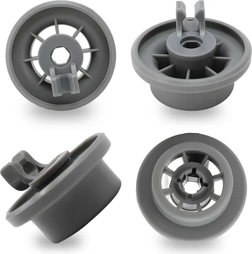 PartsBroz 165314 - Repuesto de estante inferior de ruedas para lavavajillas (paquete de 4) – se adapta a ruedas Bosch para lavavajillas, parte