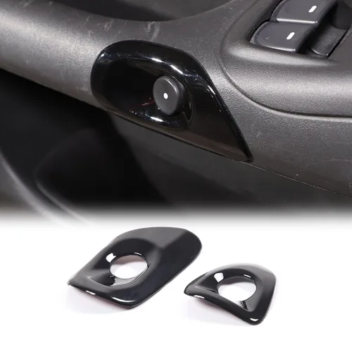 Miniatura 10 de Cubierta para interruptor de puerta de automóvil compatible con Chevy Corvette C6 2005-2013, accesorios de ajuste de botón de interruptor de bisel