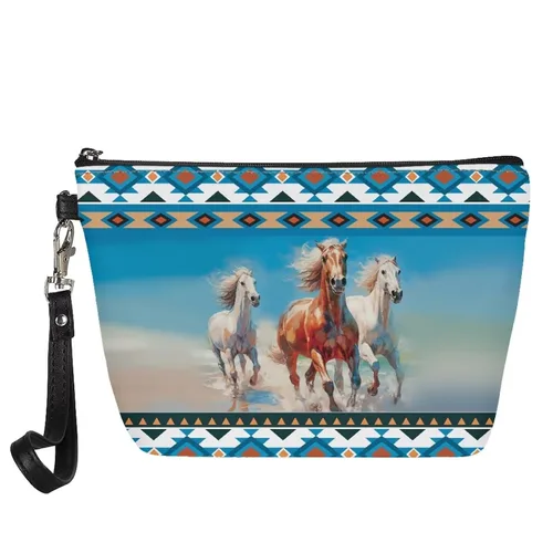 Miniatura 26 de GIFTPUZZ Bolsa de cosméticos para mujer, adorable y espaciosa, bolsa de almacenamiento portátil para artistas, artículos de tocador, joyería