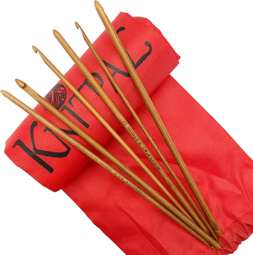KnitPal Juego de ganchos de ganchillo afganos tunecinos de doble extremo de 10 pulgadas (9.8 in), 5 tamaños de EE. UU.: G/0.157 in, 7/0.177 in,