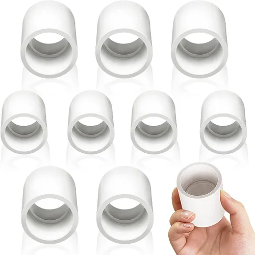 Miniatura 10 de 10 acoplamientos de tubería de PVC blanco