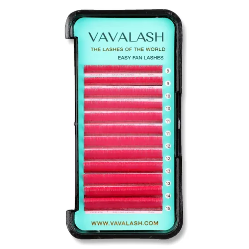 Miniatura 14 de VAVALASH Extensiones de pestañas postizas en abanico con forma de espigas, bandeja mixta de 0.315-0.591 in, rizo C, 0.003 in, negro mate