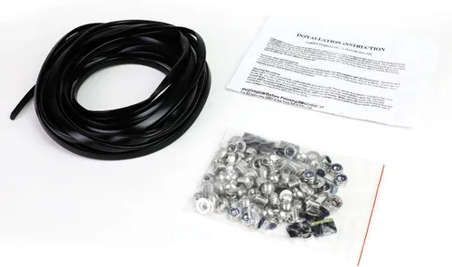 Miniatura 5 de DNA Motoring WF-81012-MBK - Guardabarros para ruedas con diseño de remache de bolsillo de 4 piezas Negro mate