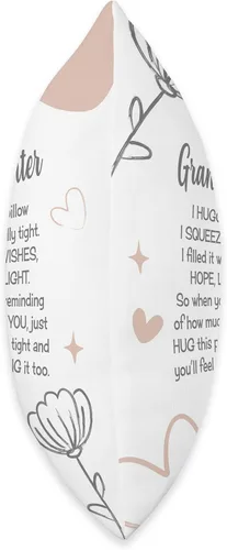 Miniatura 2 de granddaughter pillow from Nana, pink, grey, best Regalos para nieta de Nana, rosa, gris, mejor, abrazos, almohada de amor, 18 x 18 pulgadas
