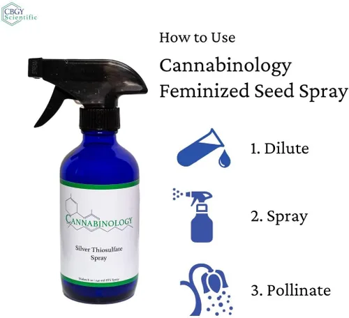 Miniatura 5 de Spray de semillas feminizadas Kit de pulverización de tiosulfato plateado de 8 onzas líquidas Kit de pulverización STS para semillas feminizadas