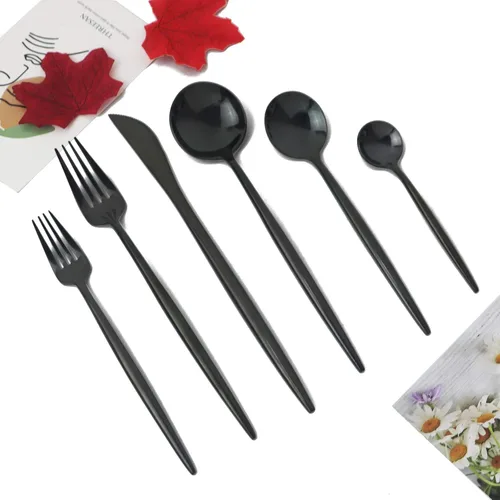 Miniatura 9 de JASHII Juego de cubiertos de 20 piezas, utensilios de acero inoxidable 18/10, servicio para 4, regalo de cubiertos resistentes, apto
