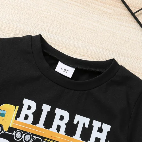 Miniatura 9 de YOUNGER STAR Niños Gris Young Wild Tres Cumpleaños Cuatro Siempre Salvaje Hermano Twin Letra Impresión Camisetas 3T 4T