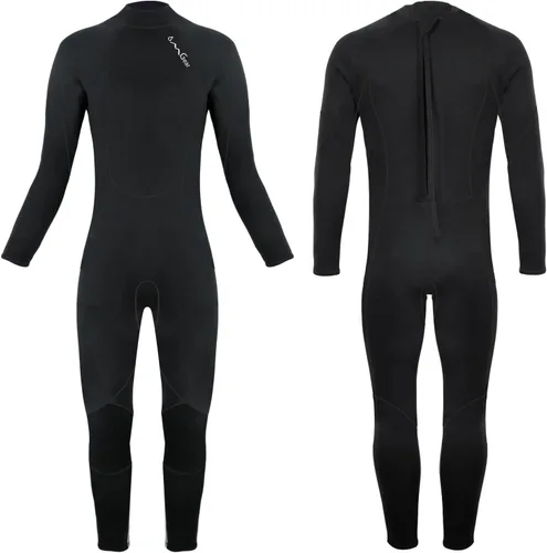 Miniatura 10 de OMGear - Traje de neopreno térmico para niños de 3 mm para niños y niñas jóvenes, niños, traje de neopreno para niños para aguas frías, manga Negro