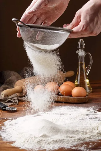 Miniatura 6 de Juego de 2 coladores de malla de acero inoxidable para cocina, colador redondo de malla fina de 5.5 pulgadas y colador cónico de malla fina de 3.4