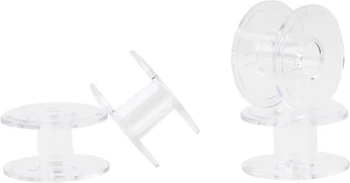 Miniatura 9 de Singer Bobbins - Bobinas de plástico transparente clase 15 - Bobinas de repuesto para máquina de coser, bobinas de máquina de coser, accesorios