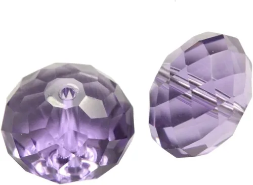 Miniatura 12 de 50 cuentas de cristal Adabele austriaco de 0.394 pulgadas facetadas sueltas Rondelle Siam rojo espaciador compatible con cristales de Swarovski 5040