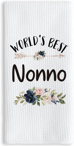 Miniatura 9 de TNUW Best Grandma - Toallas de cocina de 16 x 24 pulgadas, la mejor flor de Abuela del mundo, suave y absorbente, toalla de cocina, toallas de mano