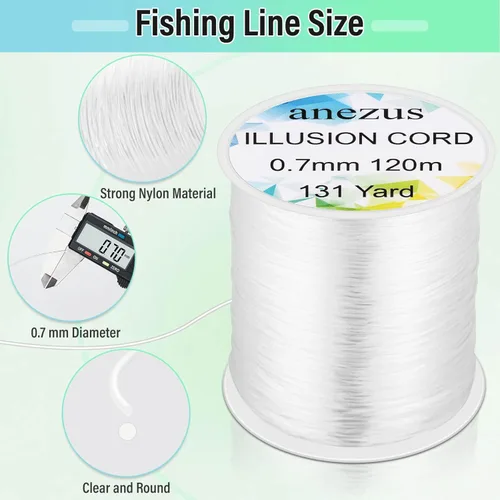 Miniatura 4 de anezus Cuerda de cuerda de nailon para línea de pesca