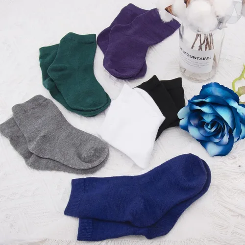 Miniatura 5 de Duufin 18 pares de calcetines de algodón de corte medio para niños