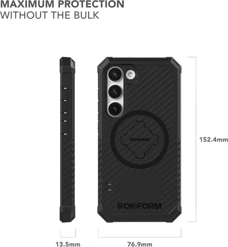 Miniatura 8 de Rokform - Funda para Galaxy S23, Serie Resistente, Carcasa Magnética con Bloqueo de Giro, Funda Blindada Probada contra Caídas (Negro)