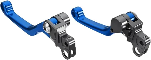 2 palancas de embrague azul, para moto de cross eléctrica de aluminio izquierda y derecha, ajustable, plegable, freno de mano, repuesto para Sur Ron