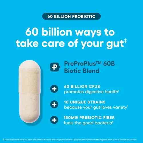 Miniatura 4 de Physician's CHOICE Probióticos 60 mil millones de UFC – 10 cepas + prebióticos orgánicos – Salud inmunológica, digestiva e intestinal – Apoya
