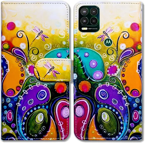 Miniatura 20 de Bcov Funda para Moto G Stylus 5G (no compatible con G Stylus 4G), funda de cuero con tapa y ranura para tarjetas y soporte para Motorola Moto G