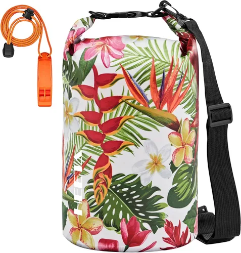Miniatura 20 de HEETA - Bolsa seca impermeable para mujeres y hombres (versión actualizada) 5 L/10 L/20 L/30 L/40 L, bolsa de almacenamiento seca ligera con parte