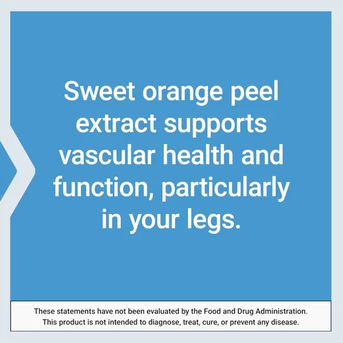 Miniatura 6 de Life Extension Piernas juveniles, flujo sanguíneo, apoyo venoso, suplemento de circulación, salud de piernas, extracto de cáscara de naranja