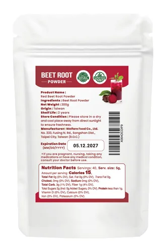 Miniatura 7 de Black Hut Polvo orgánico de raíz de remolacha, energía natural para antes del entrenamiento para resistencia y vitalidad, superalimento puro