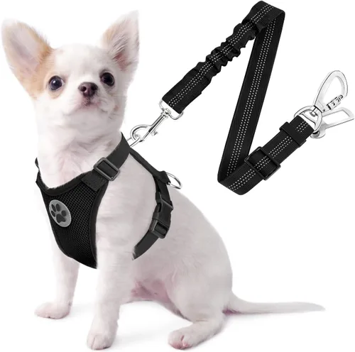 Miniatura 13 de SlowTon Arnés de Cinturón de Seguridad para Perros para Coche, Arnés de Coche para Perros Ajustable de Malla Transpirable y Cinturón de Seguridad