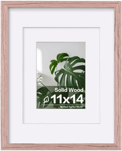 Miniatura 209 de Egofine - Portarretratos de 4 x 6 pulgadas, de madera maciza con plexiglás, para fotos de 3.5 x 5 con paspartú o de 4 x 6 sin paspartú, para colocar