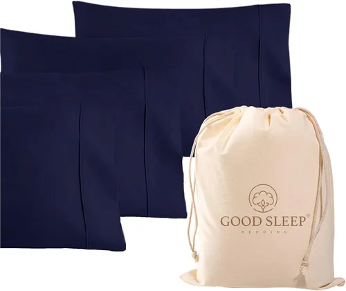 Miniatura 16 de Juego de 4 fundas de almohada estándar de 1000 hilos, 100% algodón egipcio, con algodón de fibra larga y tejido satinado, suaves y sedosas, como