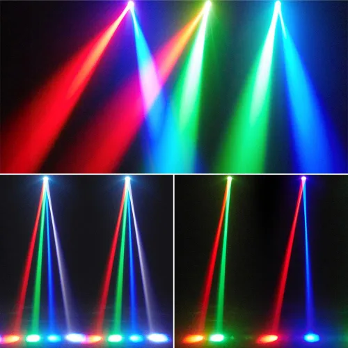 Miniatura 3 de Mini luz de cabeza móvil, 30 W, luces LED compactas para escenario, haz de cabeza móvil con efectos de halo, control remoto/DMX512/control de sonido