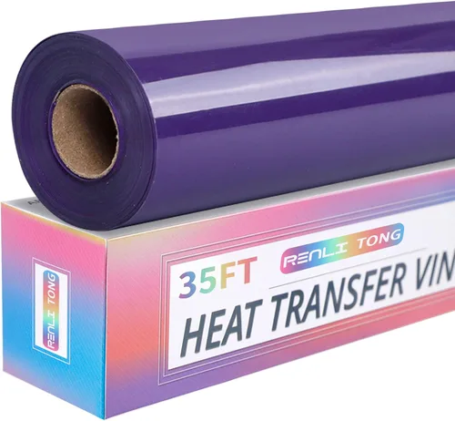 Miniatura 28 de RENLITONG - Vinilo verde frutal para planchar HTV de 12 pulgadas por 15 pies, vinilo de transferencia de calor para rollos de camisetas HTV