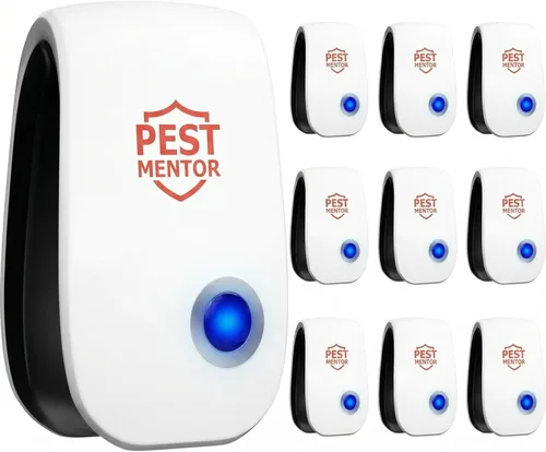Repelente ultrasónico de plagas, paquete de 10 unidades, enchufe electrónico para mosquitos, roedores, arañas, cucarachas, hormigas, seguro,