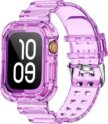 Miniatura 24 de NotoCity - Bandas transparentes para Apple Watch de 38 mm, 40 mm, 41 mm con estuche protector resistente transparente, compatible con Series 9, 8