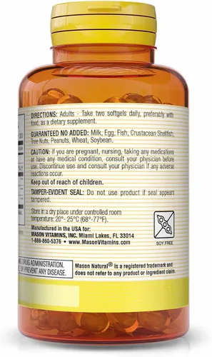 Miniatura 3 de Mason Vitamins Aceite de onagra Cápsulas blandas para la salud de la mujer, 60 unidades (1284-60)