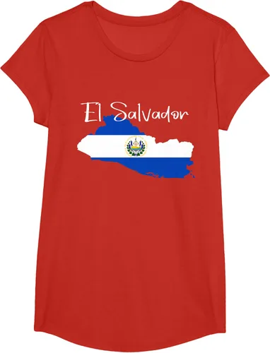 Miniatura 56 de Camiseta con la bandera de El Salvador, mapa de El Salvador, camiseta de Salvador para mujer