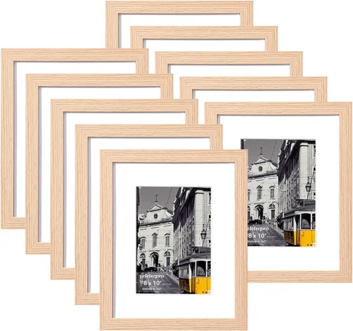 Miniatura 29 de eletecpro - Juego de 10 marcos de fotos de 5 x 7 pulgadas, collage de marcos de fotos para decoración de pared, muestra fotos de 4 x 6