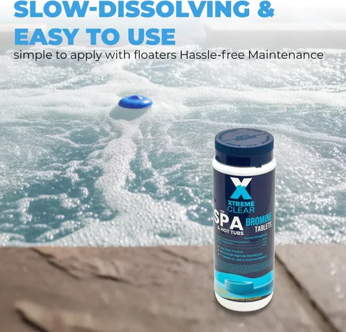 Miniatura 5 de Xtremeclear - Tabletas de bromo para spa y bañera de hidromasaje, botella de 1.5 libras, tabletas de 1 pulgada, desinfección de bajo olor, restaura