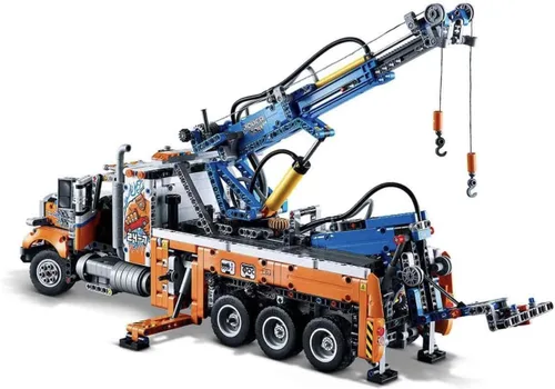 Miniatura 8 de Lego 42128 Technic - Camión de remolque resistente con grúa de juguete para niños y niñas con funciones mecánicas, juego de construcción de modelos