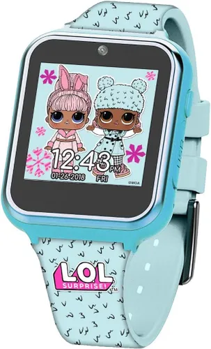 Miniatura 6 de Accutime L.O.L. Surprise! Reloj inteligente interactivo con pantalla táctil para niños, Azul claro, 40 mm, Moderno
