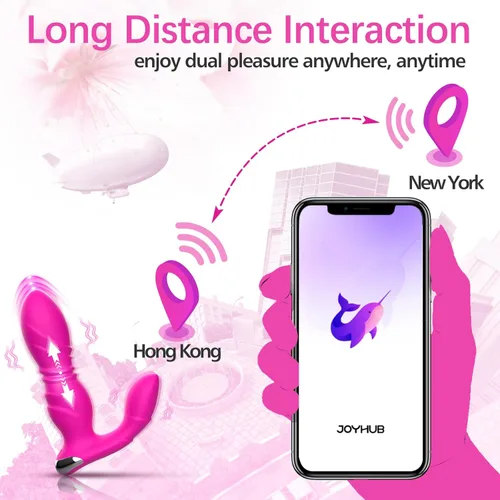 Miniatura 6 de Juguetes sexuales para adultos para el placer de las mujeres, consolador vibrador portátil con aplicación y control remoto vibradores con 9 potentes