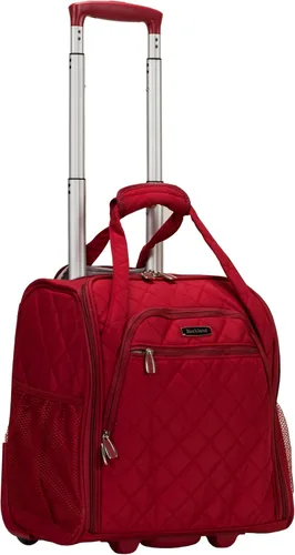 Rockland Melrose - Maleta con ruedas, de porte vertical, para caber debajo del asiento, Rojo), BF31-RED