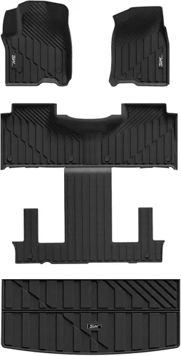 Miniatura 13 de 3W Alfombrillas de piso para Chevy Equinox 2018-2023 2024/Alfombrillas de piso GMC Terrain, TPE para todo clima con ajuste personalizado