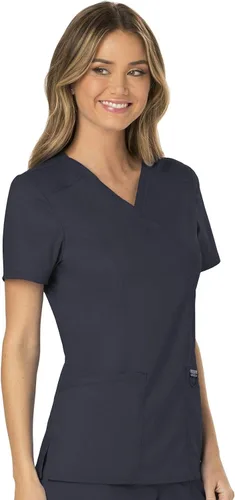 Miniatura 4 de Workwear Revolution WW610 - Ropa quirúrgica con estilo cruzado falso para mujer, elástica, suave y de fácil cuidado