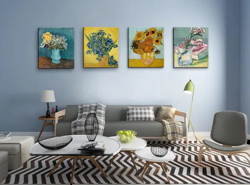 Miniatura 4 de dgbtcart Girasoles Lirios Florero de Flores por Vincent Van Gogh Arte de Pared en Lienzo, Reproducciones de Pinturas Clásicas Impresiones Obra