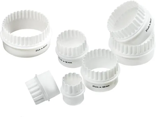 Norpro Juego de cortadores Deluxe de 7 piezas, color blanco