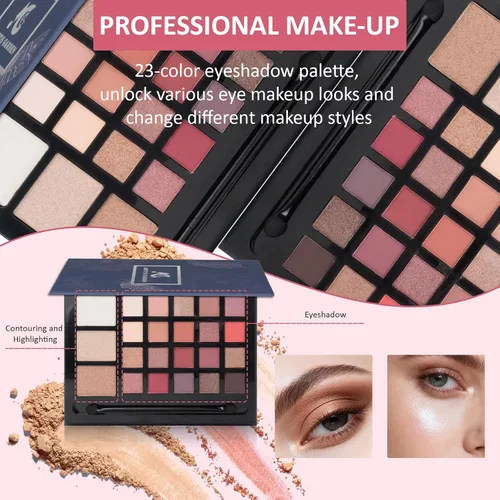 Miniatura 3 de Kit de maquillaje todo en uno para adolescentes, juego de regalo de maquillaje para mujeres, caja de regalo para las fiestas, paquete esencial