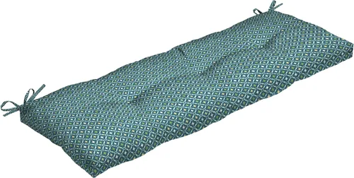 Arden Selections Cojín de banco moderno de felpa para exteriores, 48 x 18 pulgadas, repelente al agua, resistente a la decoloración, cojín de banco