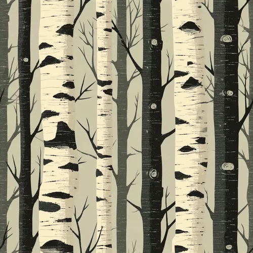 Papel tapiz autoadhesivo de bosque de abedul, papel tapiz rústico de árbol bosque, decoración de pared de naturaleza escandinava para el hogar,