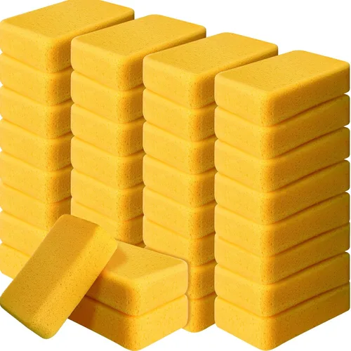 Miniatura 11 de Tioncy 6 esponjas grandes a granel de 7.5 x 5.5 x 1.9 pulgadas, lechada de espuma para lavado de autos, esponja de limpieza y lavado, espuma